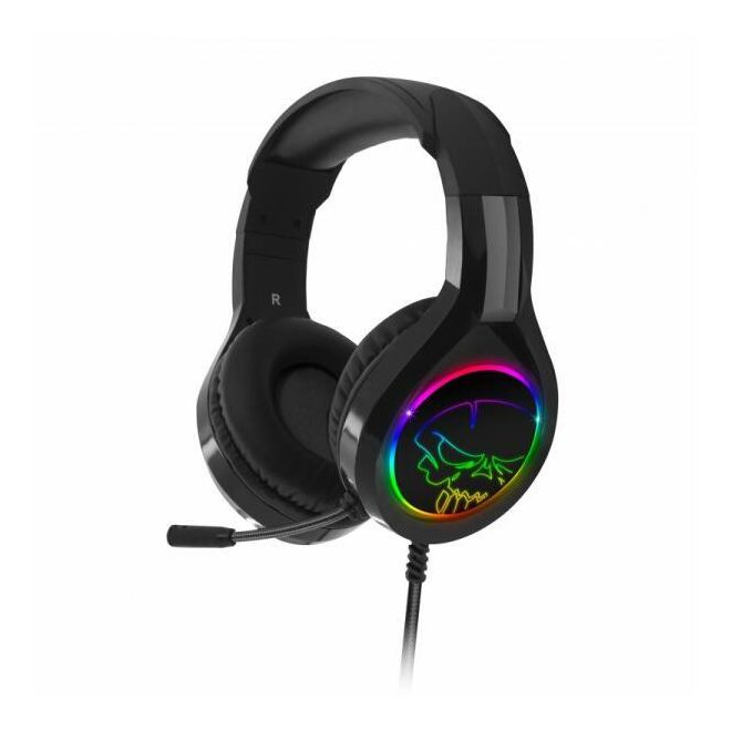 Spirit of Gamer PRO H8 RGB Dark világítós gamer fejhallgató, headset mikrofonnal (MIC-PH8)