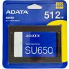 512GB ADATA Ultimate SU650 SSD meghajtó, ASU650SS-512GT-R