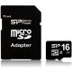 Silicon Power 16GB UHS-I MicroSDHC kártya + adapter (SP016GBSTH010V10SP)