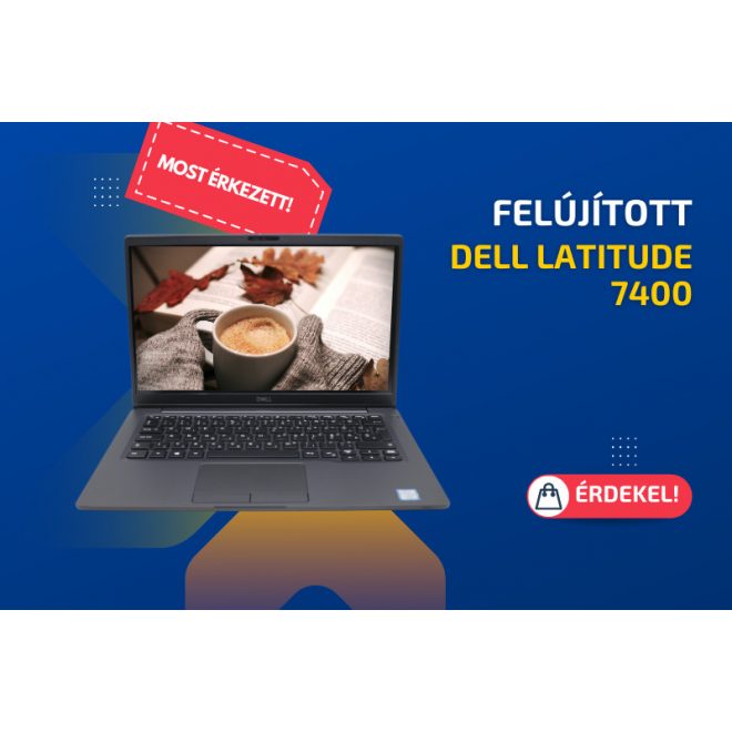 Dell Latitude 7400 | 14 colos Full HD kijelző | Intel Core i5-8265U | 8GB memória | 256GB SSD | Magyarított billentyűzet | Windows 10 PRO + 2 év garancia!