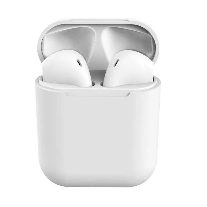 inPods 12 Bluetooth Sztereó Fülhallgató, V5.0, TWS Technológia (True Wireless Stereo) Töltőtokkal, Fehér Színű