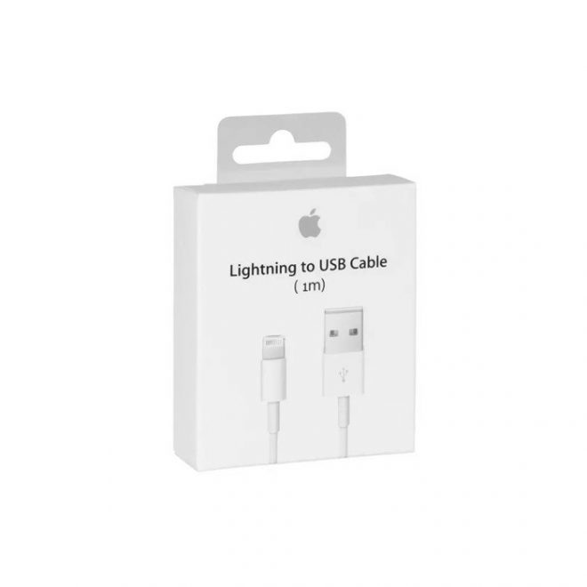 Apple gyári Lightning to USB adat, töltőkábel 1m, fehér (A1480) (MD818ZM/A)