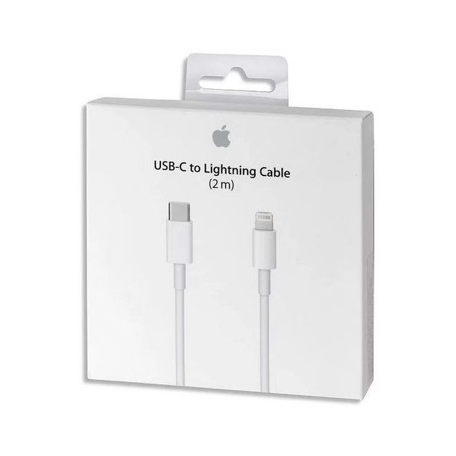 Apple gyári Lightning - USB-C adat, iPhone töltőkábel 2m, fehér (A1702) (MKQ42ZM/A)