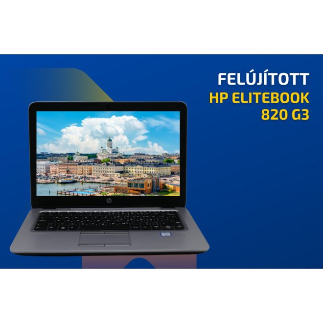 HP EliteBook 820 G3 | 12,5 colos HD kijelző | Intel Core i5-6200U | 8GB memória | 256GB SSD | Magyar billentyűzet | Windows 10 PRO + 2 év garancia!