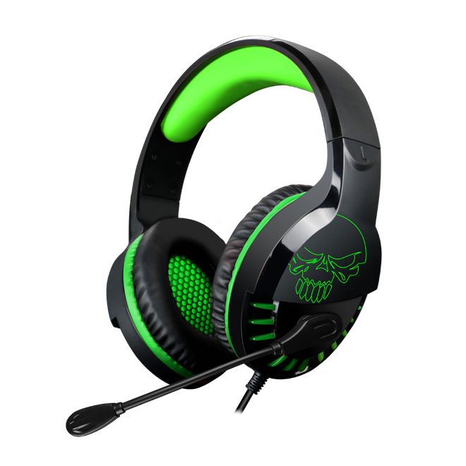 Spirit of Gamer PRO H3 Gamer Fejhallgató, Fekete-Zöld, Headset Mikrofonnal (MIC-PH3XXS)