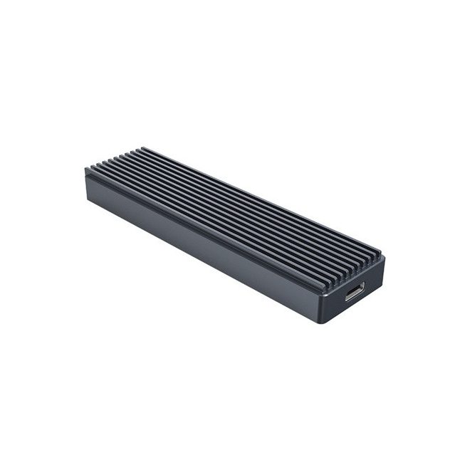 Orico M.2 NVME SSD külső alumínium ház USB-C (TYPE-C) és USB 3.1 kábellel (Támogatott SSD méret: 2230, 2242, 2260, 2280) (M2PJ-C3-SV-BP)