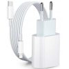 Apple iPhone-hoz 20W Gyors Töltő + Kábel (Lightning to USB-C) (A1692)