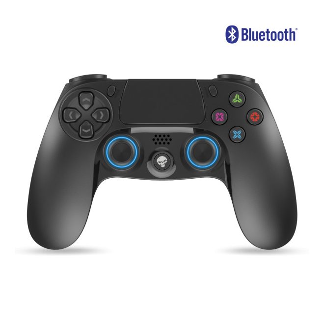 Spirit of Gamer PGP BlueTooth PS4 Wireless, Fekete-Kék, Vezeték Nélküli Kontroller, Gamepad, PS4/PS3 Kompatibilis (SOG-BTGP41)