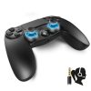 Spirit of Gamer PGP BlueTooth PS4 Wireless, Fekete-Kék, Vezeték Nélküli Kontroller, Gamepad, PS4/PS3 Kompatibilis (SOG-BTGP41)