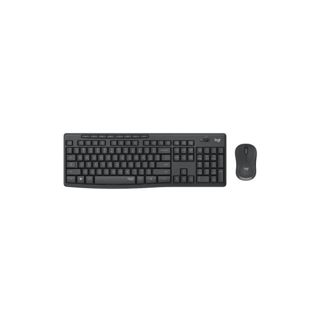 Logitech MK295 Silent Vezeték Nélküli MAGYAR Billentyűzet + Egér | Fekete (920-009806)