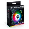 Spirit of Gamer Cooler 12cm - DUAL RGB HALO FAN V120TW (25,3dB; max. 39,6 m3/h; 3pin csatlakozó (Molex); ház hűtésre, RGB LED) (SOG-V120TW)