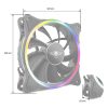 Spirit of Gamer Cooler 12cm - CIRCLE RGB RING FAN V120EX (25,3dB; max. 39,6 m3/h; 3pin csatlakozó (Molex); ház hűtésre, RGB LED) (SOG-V120EX)