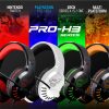 Spirit of Gamer PRO H3 Gamer Fejhallgató, PS4/PS5 kompatibilis, Fehér, Headset Mikrofonnal (MIC-PH3PS5)