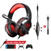 Spirit of Gamer PRO H3 Gamer Fejhallgató, Fekete-Piros, Headset Mikrofonnal, 2m kábellel (MIC-PH3MPRE)