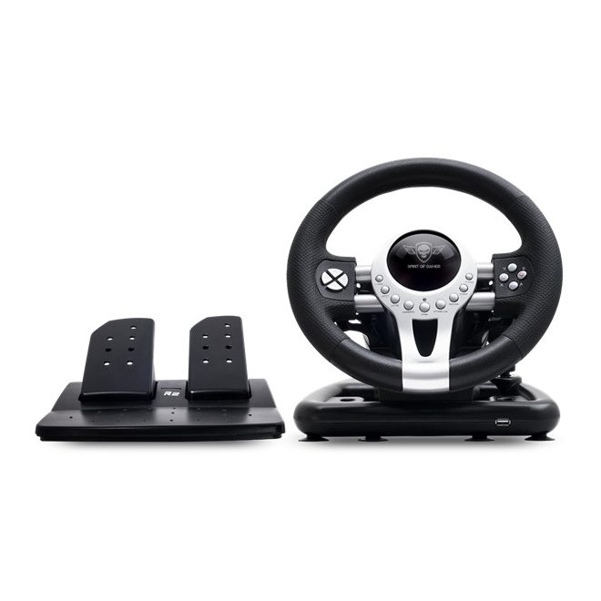 Spirit of Gamer Kormány - RACE WHEEL PRO 2, Kormány + Pedálok + Váltó, PC / PS3/ PS4 / XBOX X/S/One kompatibilis (SOG-RWP2)