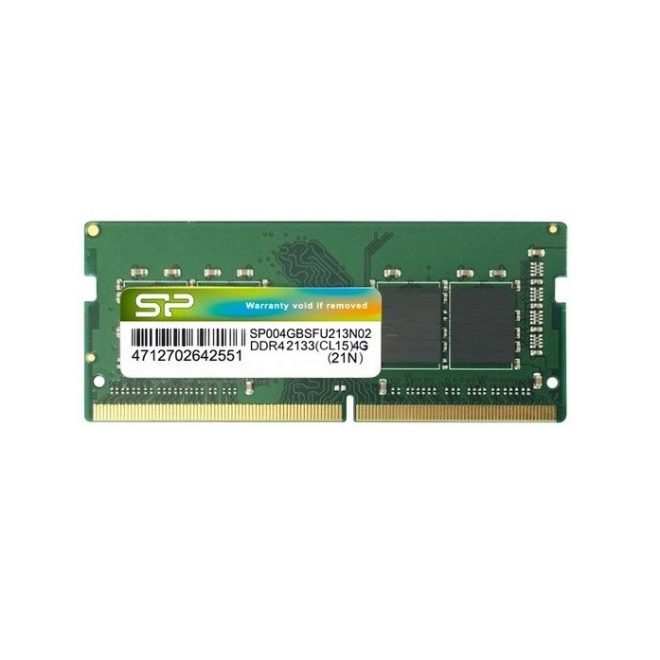 Silicon Power 8GB DDR4 2133MHz laptop memória modul, SO-DIMM, CL15 (SP008GBSFU213B02)