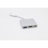 hoco. USB-C (Type-C) Multiport 3 portos Adapter, HDMI, USB 3.0, és USB-C kimenettel (HB14)