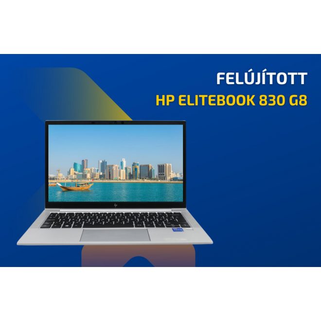 HP EliteBook 830 G8 | 13,3 colos FULL HD kijelző | Intel Core i5-1135G7 | 8GB memória | 512GB SSD | MAGYAR BILLENTYŰZET  | Windows 10 PRO + 2 év garancia!