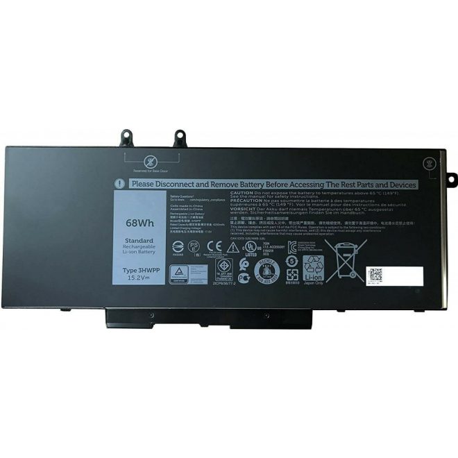 Dell Latitude 5411 Laptop Akkumulátor, új, gyárival megegyező minőségű helyettesítő, 3 cellás (4250mAh)