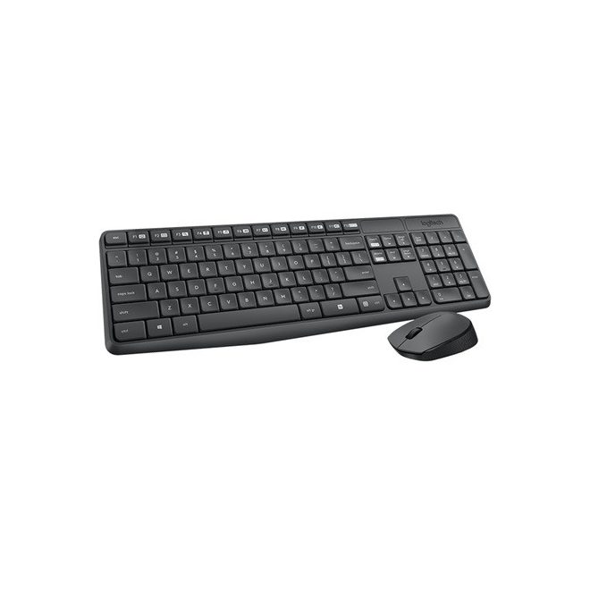 Logitech MK235 Vezeték Nélküli MAGYAR Billentyűzet + Egér | USB | Fekete (920-007935)