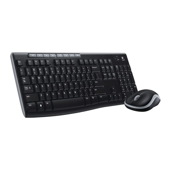 Logitech MK270 Vezeték Nélküli MAGYAR Billentyűzet + Egér | USB | Fekete (920-004526)