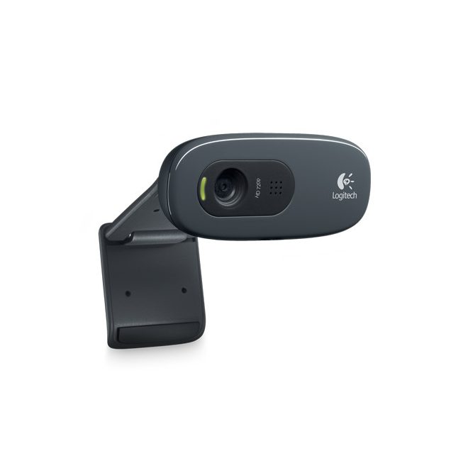 Logitech Webkamera C270, 1280x720 képpont, 3 Megapixel, USB 2.0, Univerzális Csipesz, HD Felbontás, Mikrofon (960-001063)