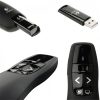 Logitech Lézer Prezenter R400, Vezeték Nélküli, Max 15m, Plug & Play, Töltöttség Jelző, Fekete (910-001356)