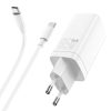 Samsung Galaxy-hoz 65W GaN Gyorstöltő + Kábel USB-C to USB-C (Type-C) 1 méter, Fehér