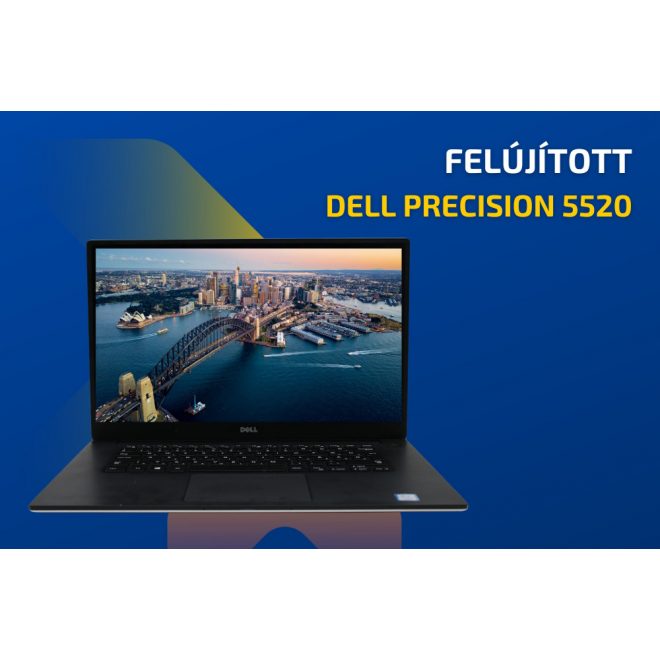 Dell Precision 5520 | 15,6 colos FullHD kijelző | Intel Core i7-7820HQ | 24GB RAM | 512GB SSD | MAGYAR BILLENTYŰZET | NVIDIA Quadro M1200 4GB | Windows 10 PRO + 2 év garancia!