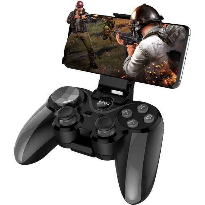 iPega 9128 KingKong BlueTooth Wireless, Fekete, Vezeték Nélküli Kontroller, Gamepad, Telefontartóval