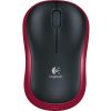 Logitech m185 USB fekete-piros optikai vezeték nélküli egér (910-002240)