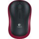 Logitech m185 USB fekete-piros optikai vezeték nélküli egér (910-002240)