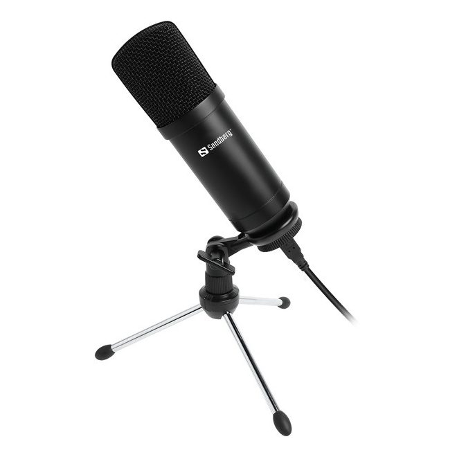 Sandberg Asztali Mikrofon - Streamer USB Desktop Microphone (126-09)