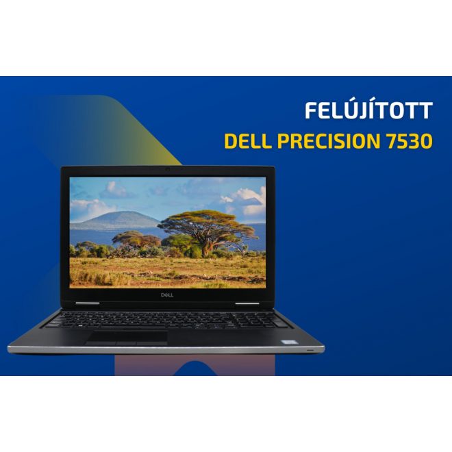 Dell Precision 7530 | Intel Core i7-8850H | 64GB memória | 512GB SSD | 15,6 colos FULL HD kijelző | NVIDIA Quadro P1000 | MAGYAR BILLENTYŰZET | Windows 10 Pro + 2 év garancia!