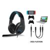 Spirit of Gamer ELITE H20 Gamer Fejhallgató, Fekete-kék, Headset Mikrofonnal, PC, PS4, Nintendo Switch, XBOX ONE (MIC-EH20)