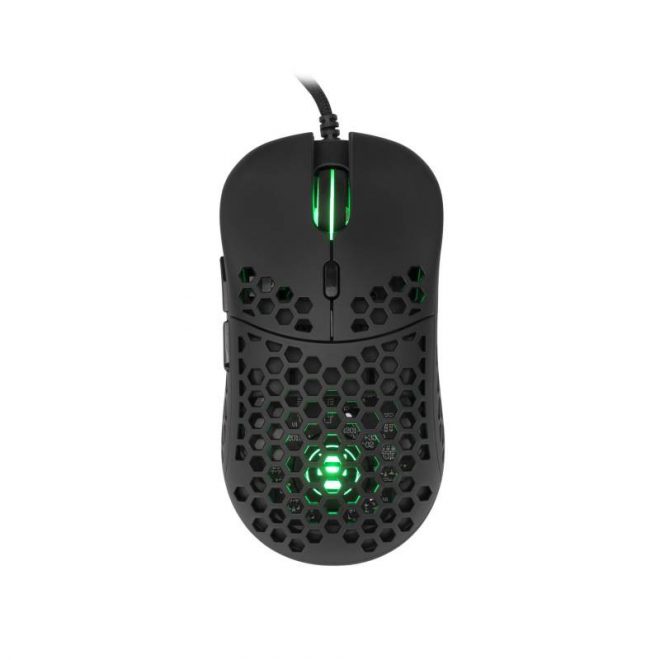 eSHARK NAGINATA RGB LED Világítós Esport Játék Egér, 16.000 DPI, Fekete (ESL-M4)