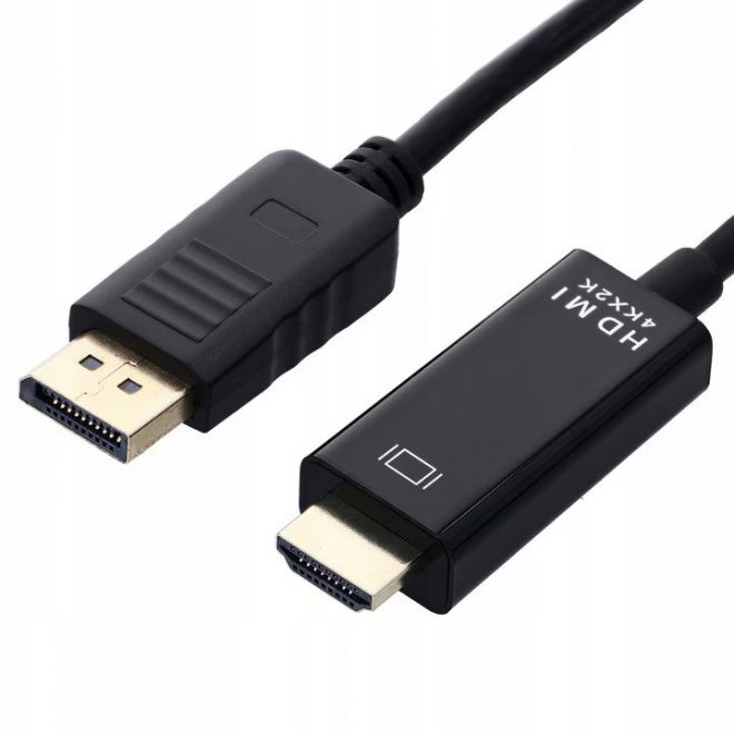 DisplayPort (apa) - HDMI (apa) UHD-4K 1,8m kábel