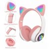 Bluetooth fülhallgató macskafüllel, Cat ears pink, rózsaszín (JST-B39M)