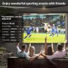 Projector TV X5 Full HD LED Projektor Natív 1920x1080p | WiFi | BlueTooth 5.0 | fehér | 250 ANSI Lumen | MAGYAR nyelvű menüvel