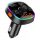 Szivargyújtós FM Transmitter Bluetooth 5.0, MP3, WMA USB és MicroSD kártya bemenettel, Dupla USB telefon gyors töltővel, Rainbow LED (BC52L)