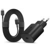 Samsung Gyári USB-C 25W Telefon és Tablet Adapter, Töltő + USB-C kábel 1m | Fekete (EP-TA800EBE)