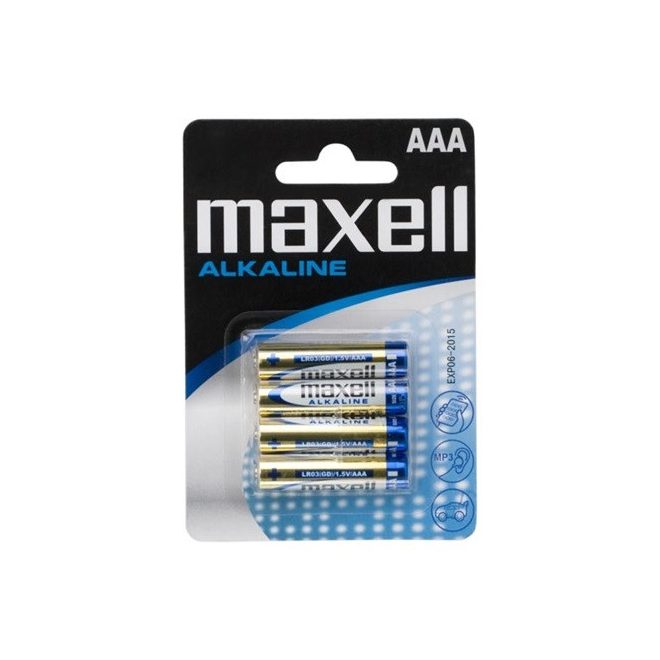 Maxell Alkaline 4db AAA elem csomagban (LR03)