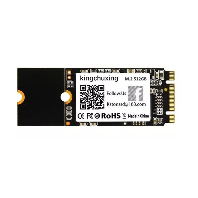 Kingchuxing 512GB M.2 állítható méretű (2260, letörhető 2242-re) SSD