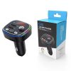 Szivargyújtós FM Transmitter Bluetooth 5.0, MP3 lejátszó 2xUSB autós töltő, telefon töltő, kihangosító, SD kártya foglalattal, Rainbow LED (C20)