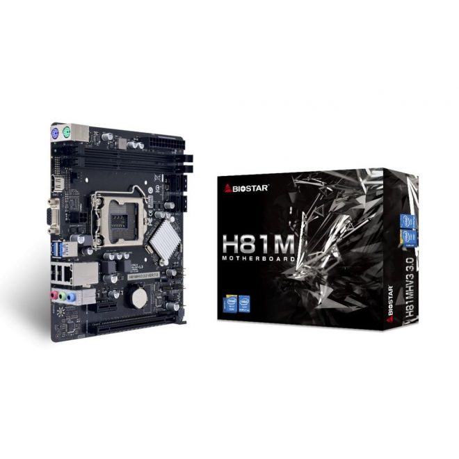 Biostar H81MHV3 V3.0 gyári új Intel H81 LGA-1150 DDR3 Micro-ATX PC alaplap