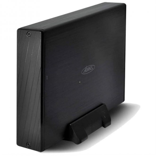 Advance Külső HDD Ház 3.5" - VELOCITY DISK S8 (USB-A3.0 to SATA, külső táp, fekete) BX-308U3