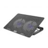 SBOX CP-101 laptop hűtőpad 2 ventilátorral, fekete (CP-101)