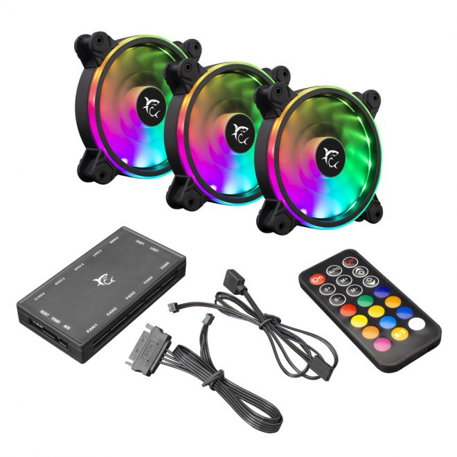 White Shark NEBULA RGB PC ventilátor Kit (GCF-1262-04-V)