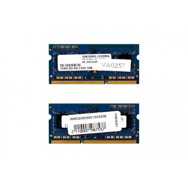 2GB DDR3 1333MHz laptop memória