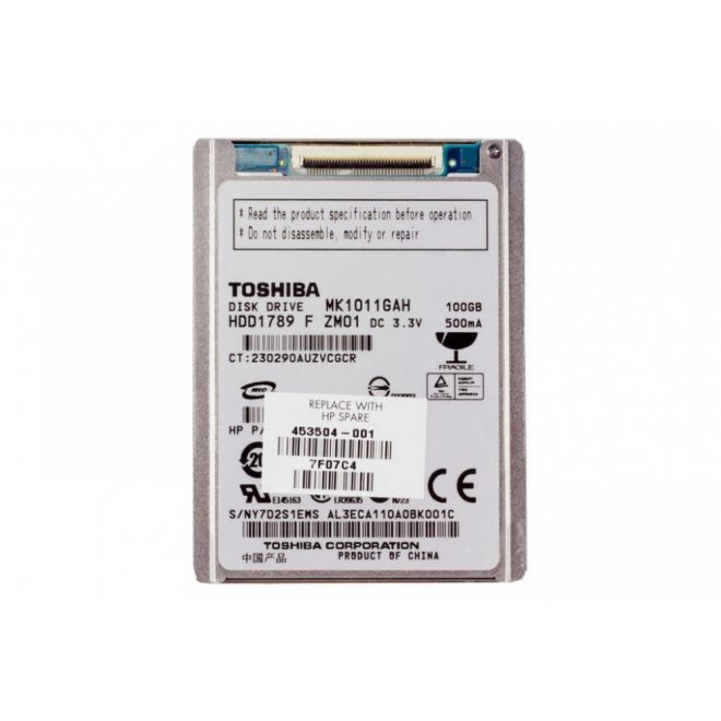 100GB 4200RPM 1,8' ZIF PATA (Ultra ATA-100) használt winchester, HDD